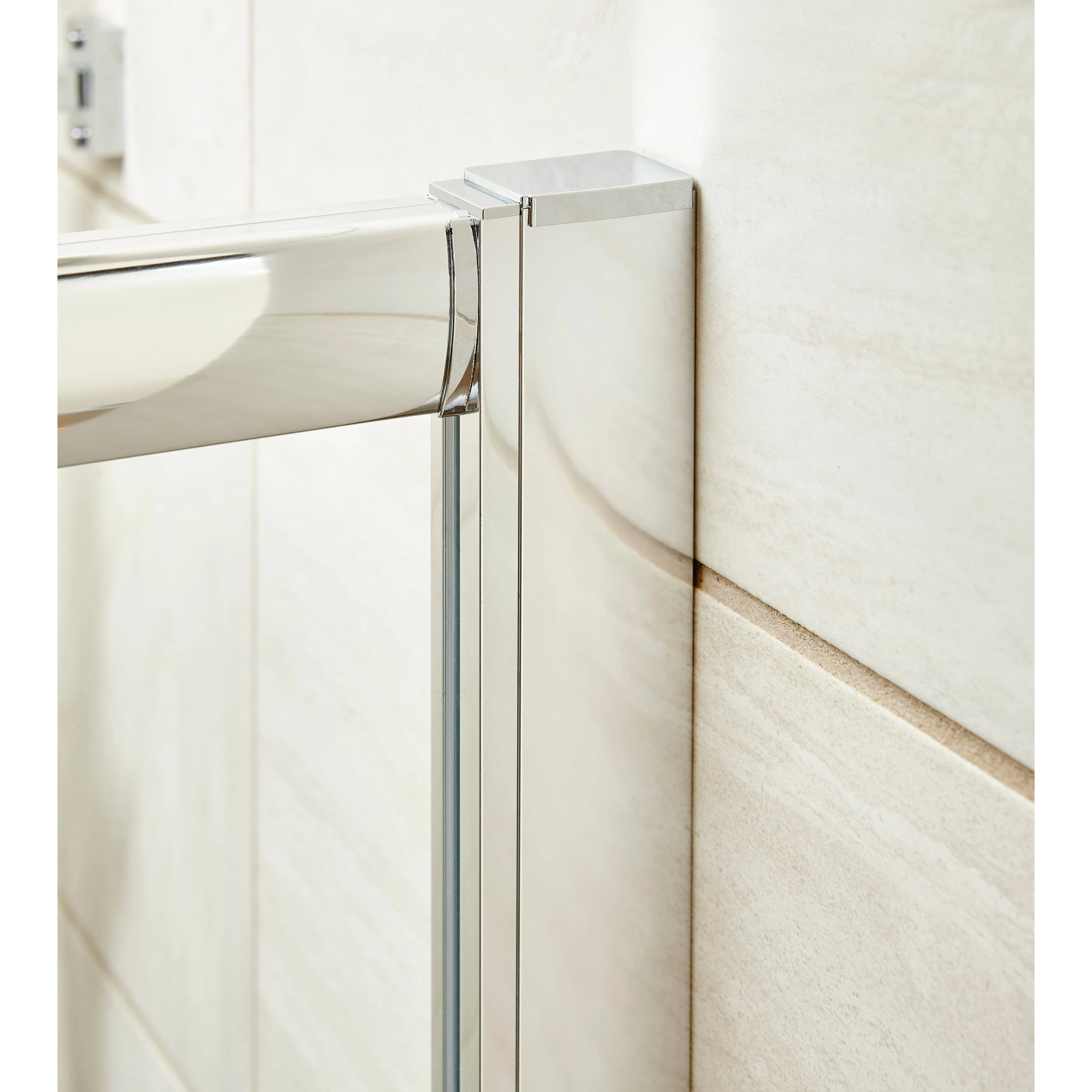 Nuie Pacific 860mm Single Entry Quadrant - Polished Chrome - AQSE1 - Image 6