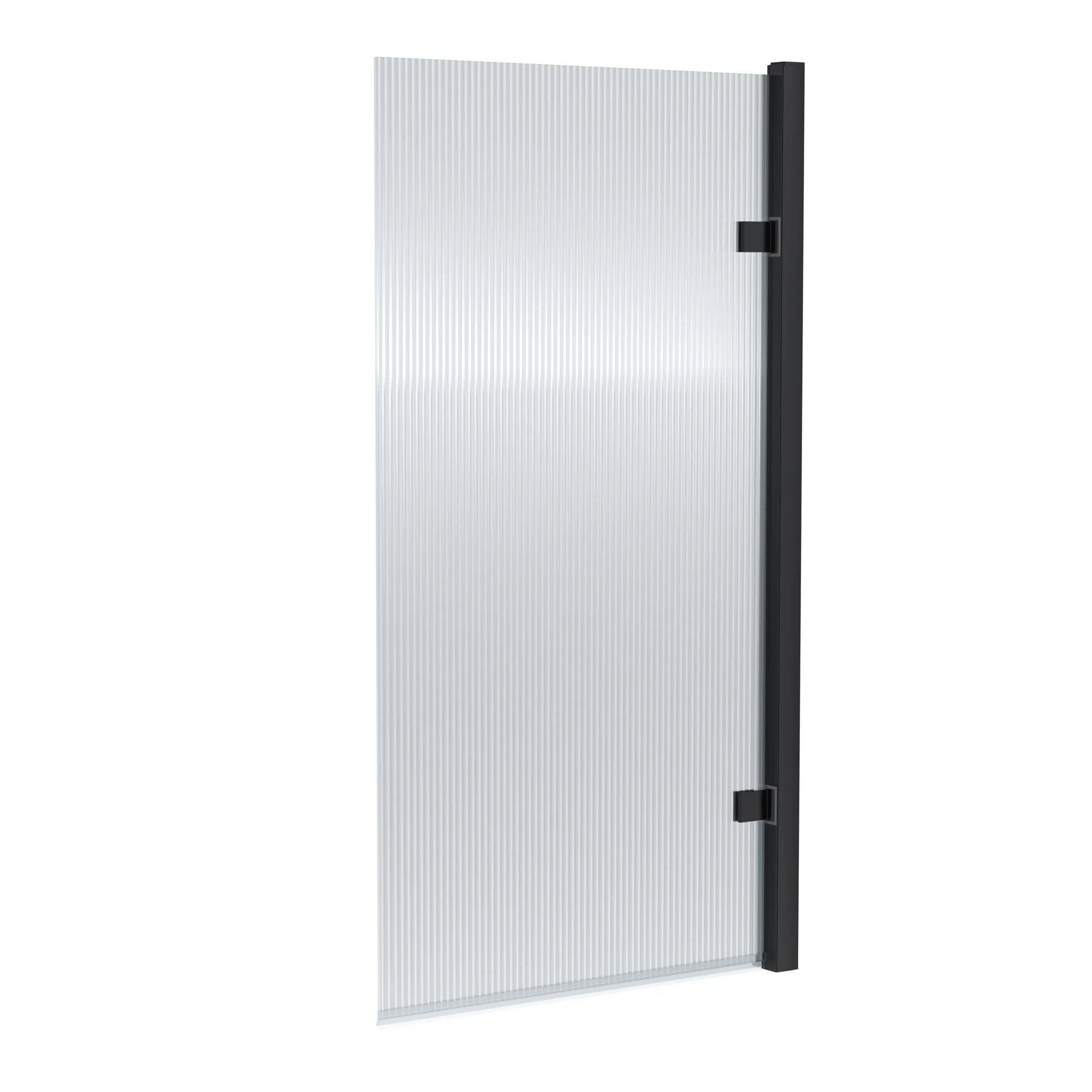 Nuie Pacific Fluted Square Hinged Bath Screen 1520 x 830mm - Image 6