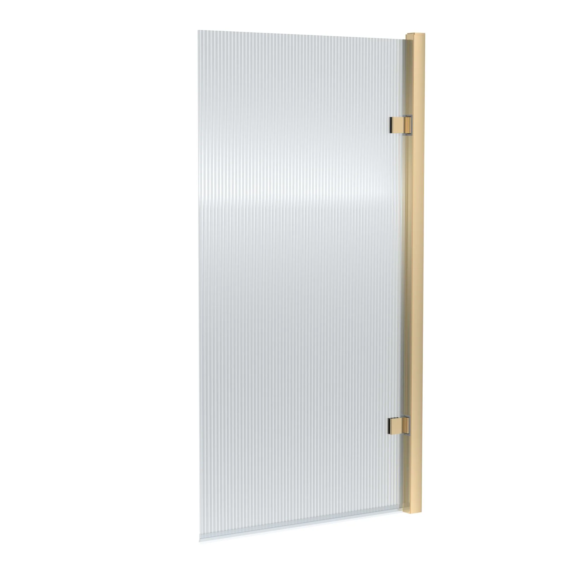 Nuie Pacific Fluted Square Hinged Bath Screen 1520 x 830mm - Image 8