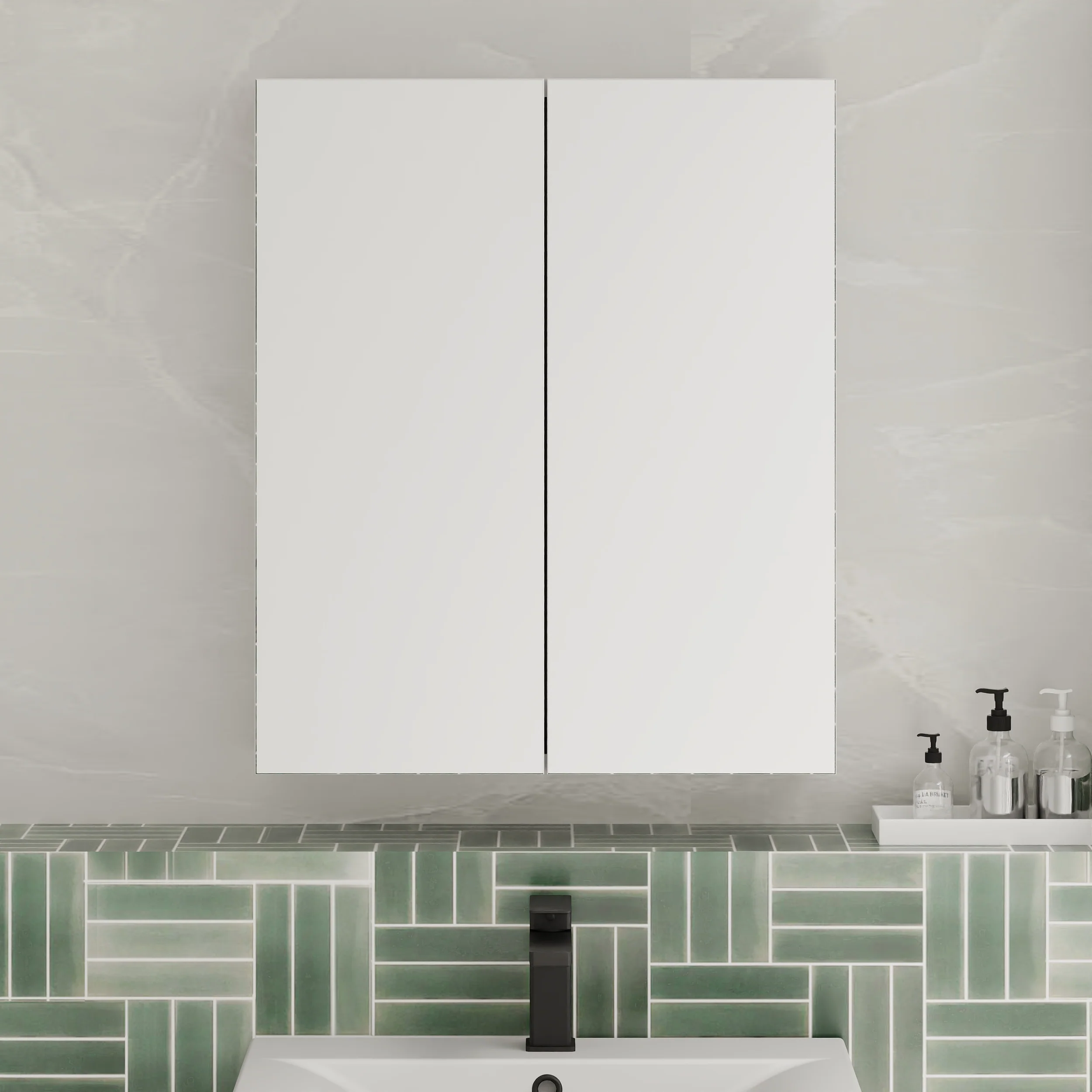 Nuie Parade Mirror Cabinet - Soft Black - Image 2