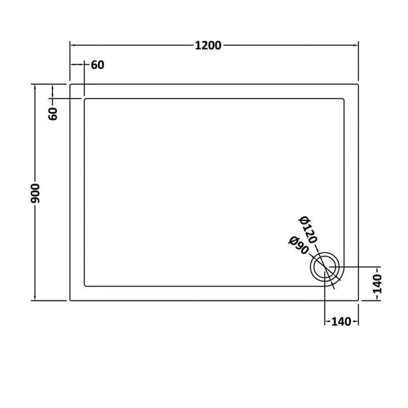 Rectangular Easy Plumb Slate Grey Stone Shower Trays - Image 17