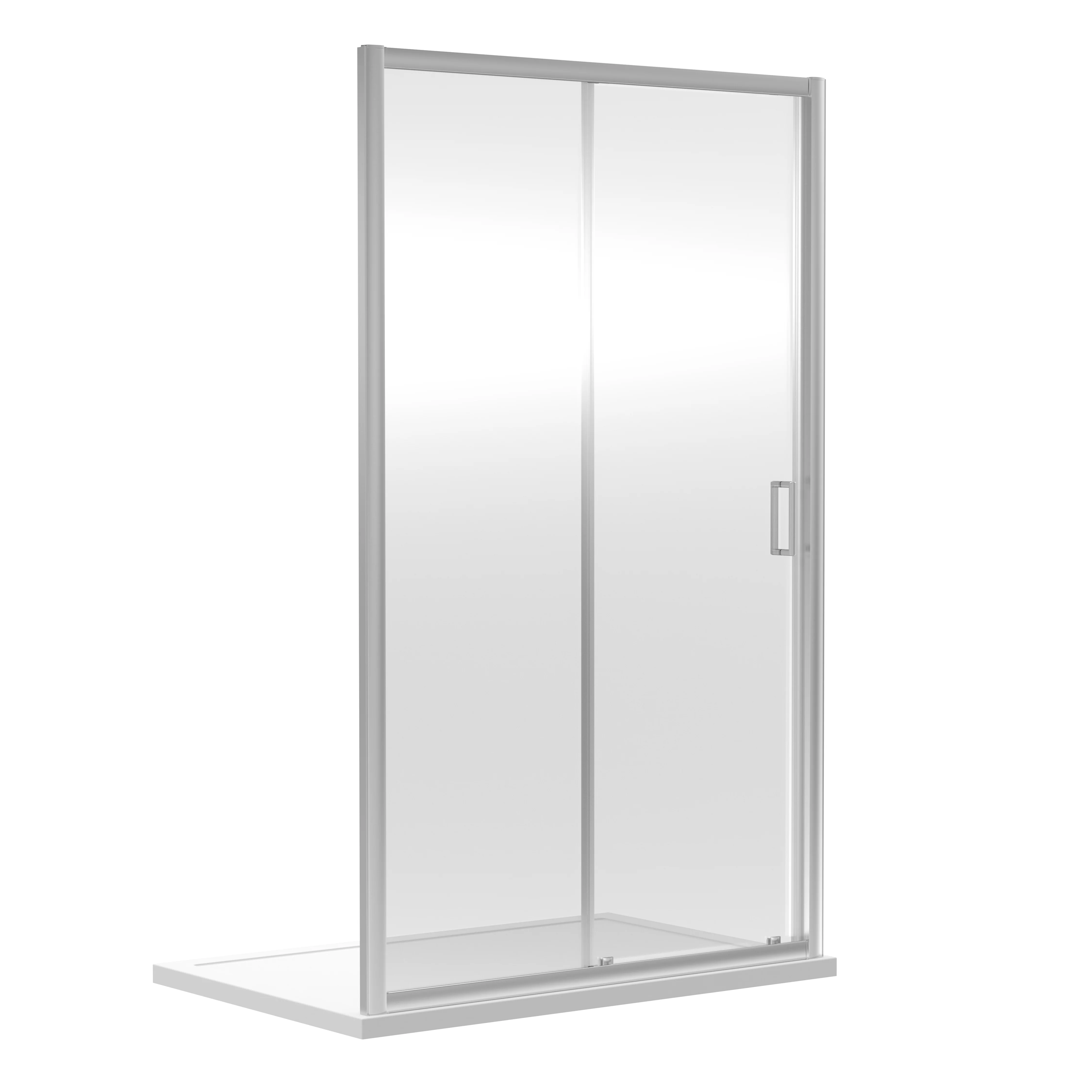 Nuie Rene 1200mm Sliding Door - Satin Chrome