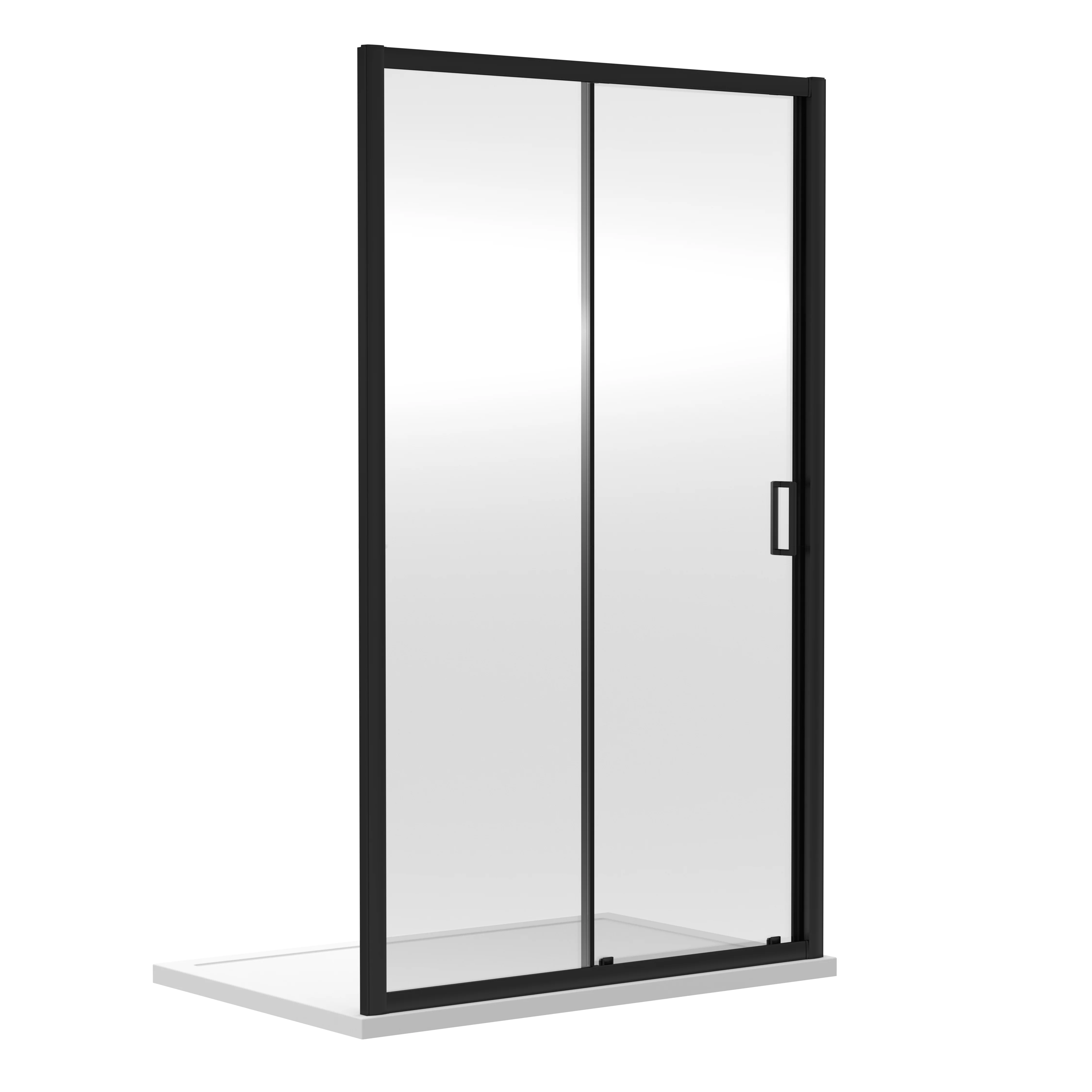 Nuie Rene 1400mm Single Sliding Door - Matt Black
