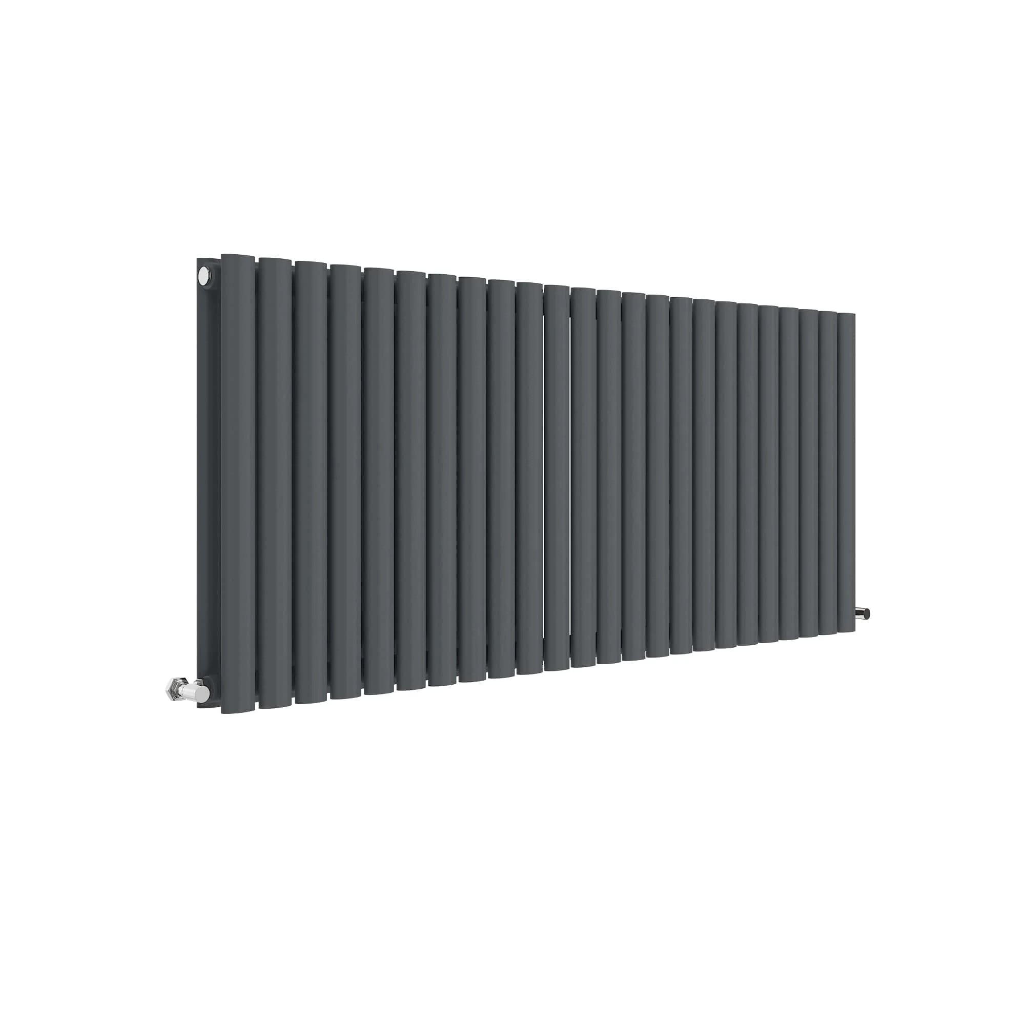 Nuie Revive Horizontal Double Panel Radiator 600 x 1398 - Anthracite - Image 2