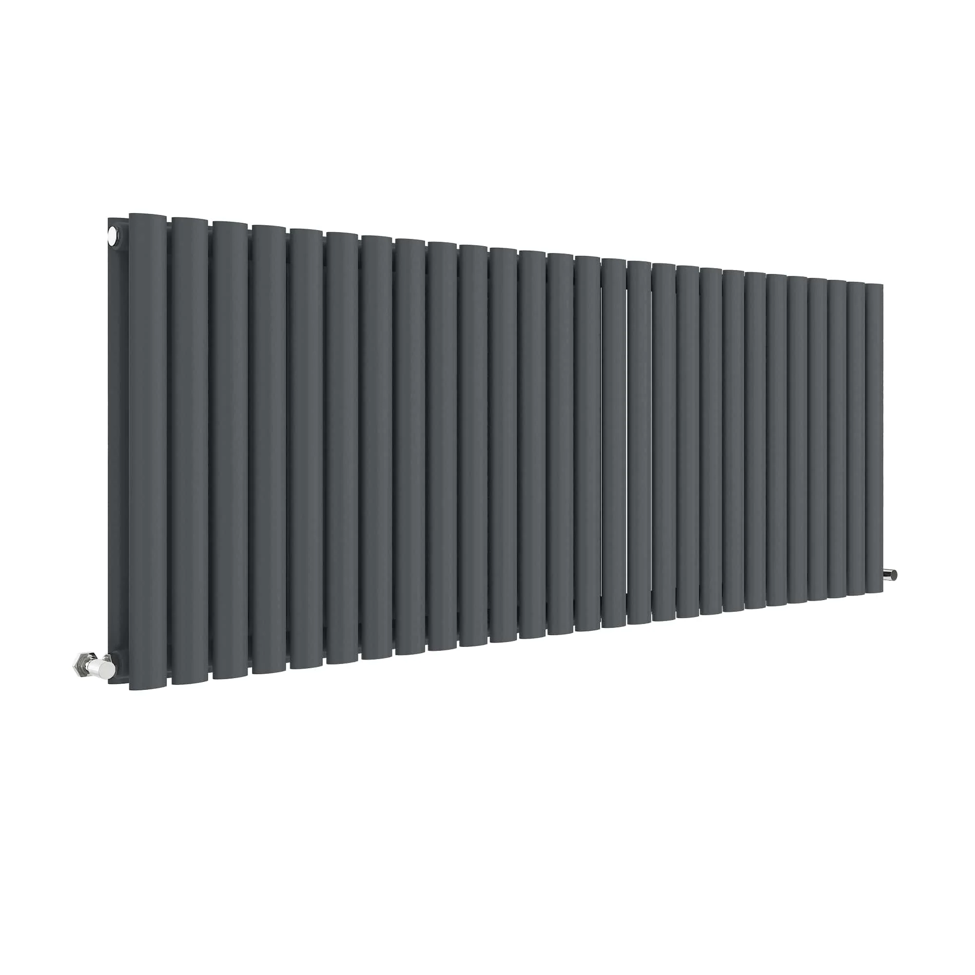 Nuie Revive Horizontal Double Panel Radiator 600 x 1572 - Anthracite - Image 2