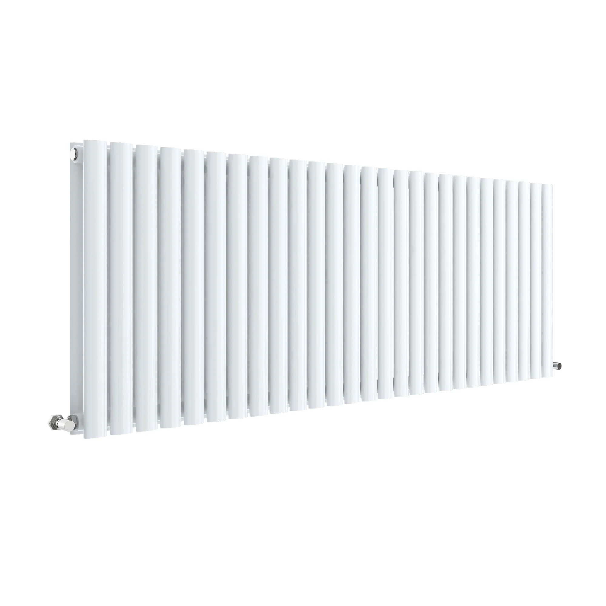 Nuie Revive Horizontal Double Panel Radiator 600 x 1572 - High Gloss White - Image 2