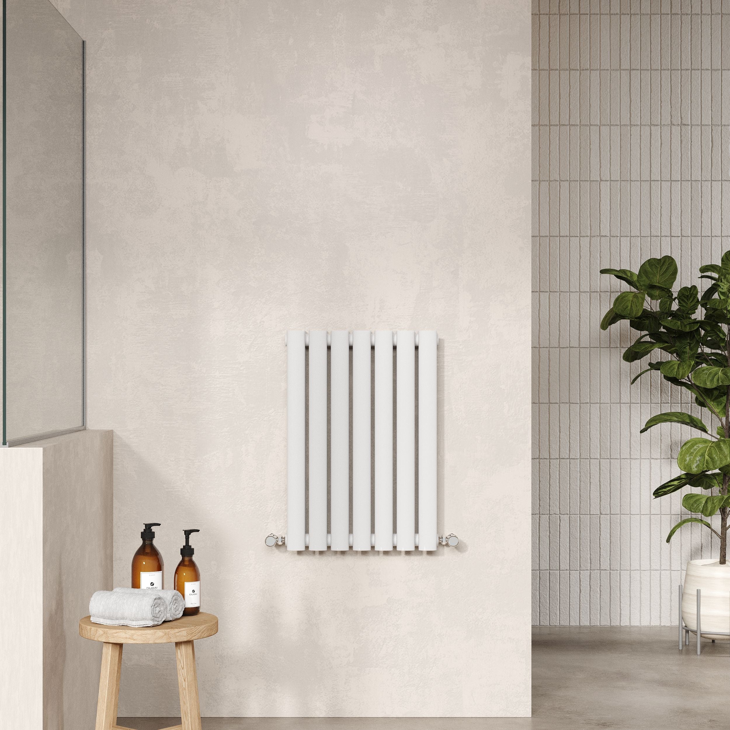 Nuie Revive Horizontal Double Panel Radiator 600 x 412 - High Gloss White