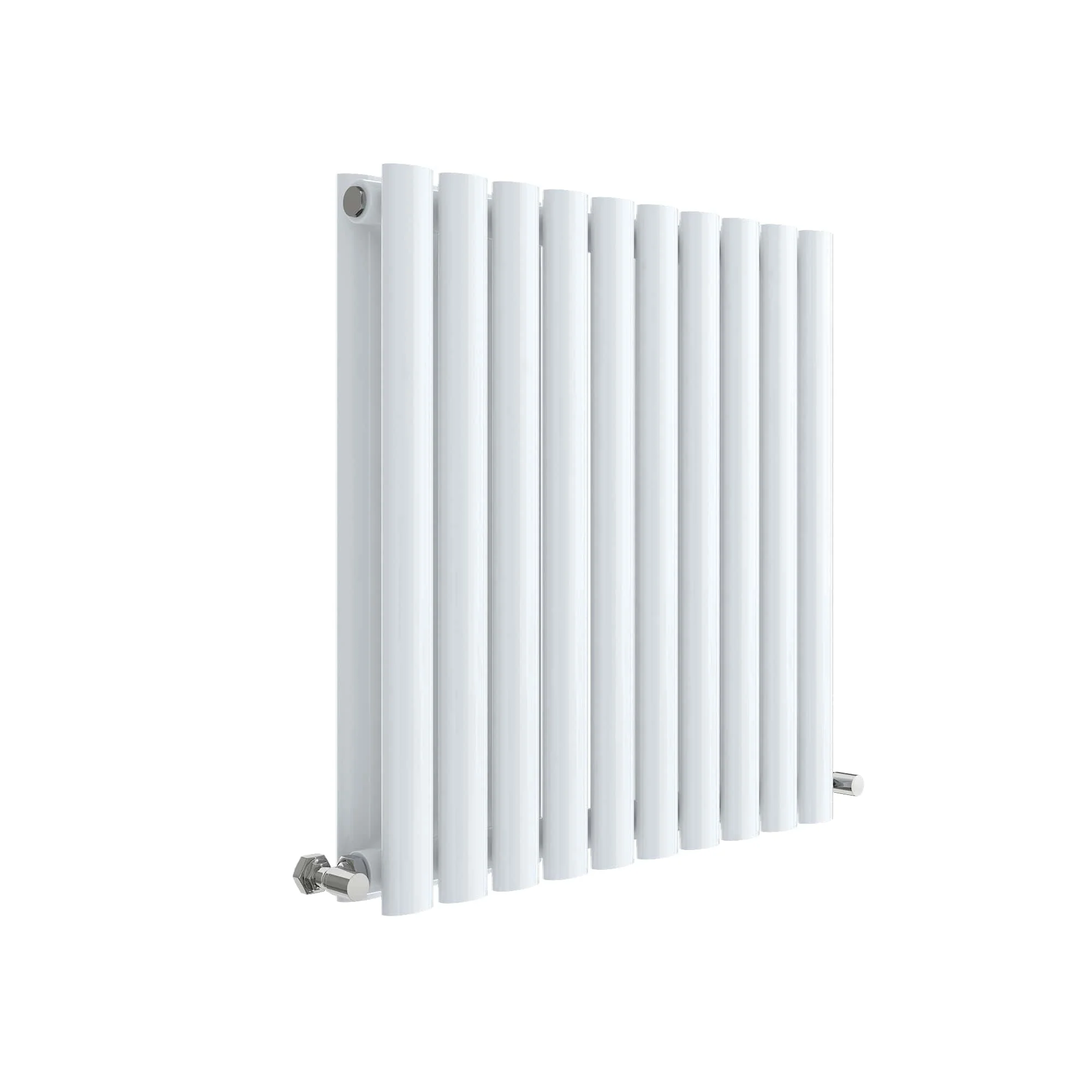 Nuie Revive Horizontal Double Panel Radiator 600 x 586 - High Gloss White - Image 2