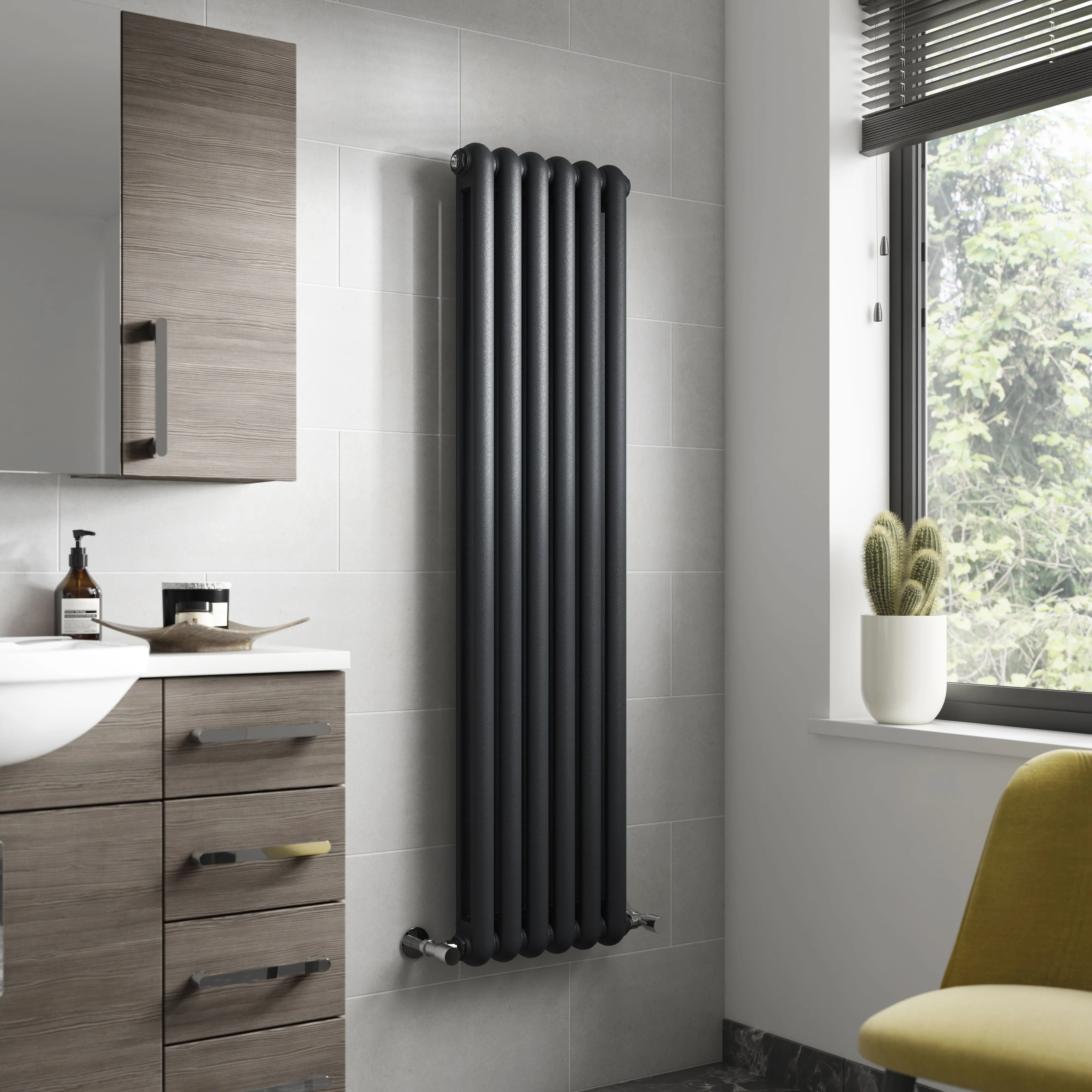 Nuie Salvia Designer Radiator - Anthracite - HSA006