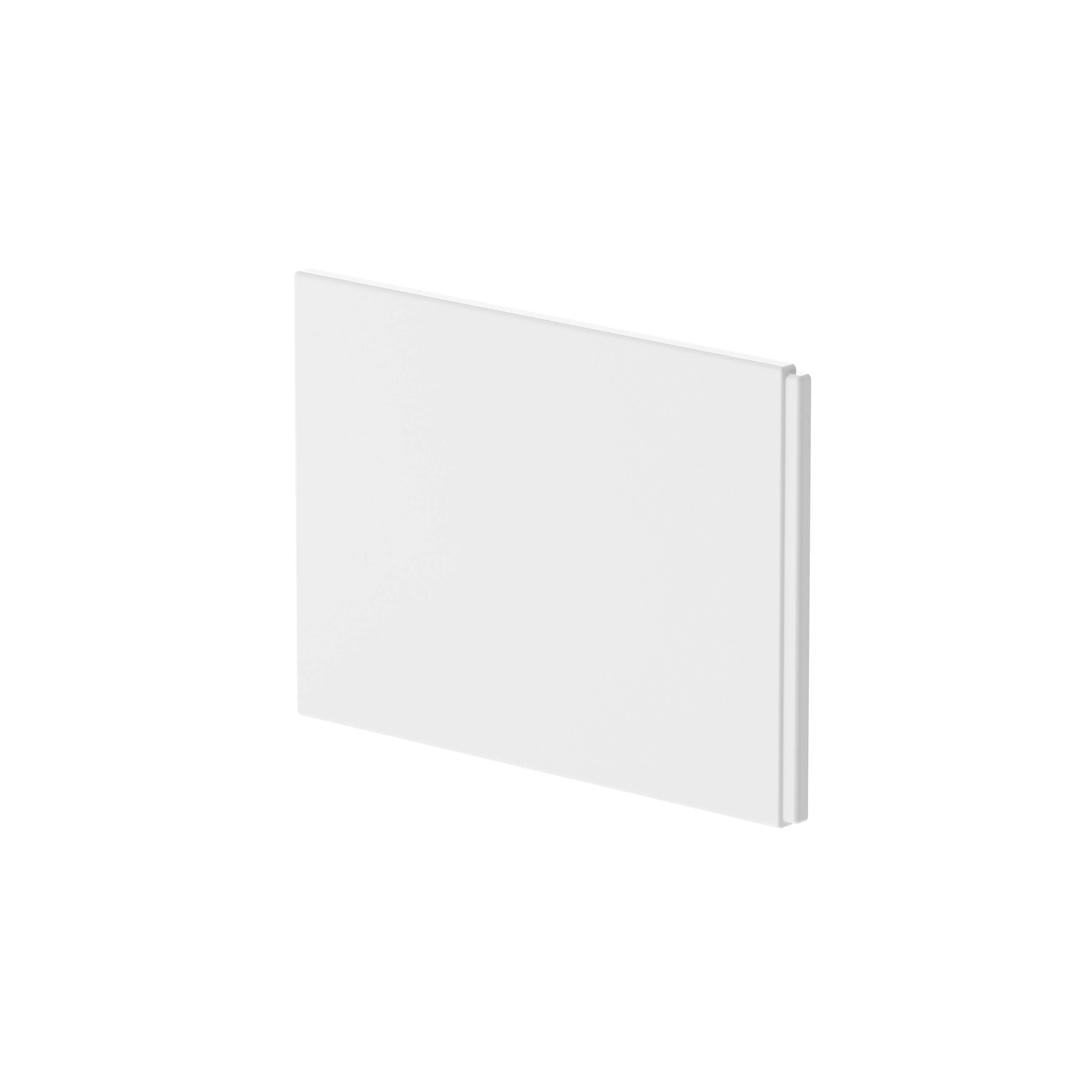 Nuie B-Shape Shower Bath End Panel (725mm) - White - Image 2