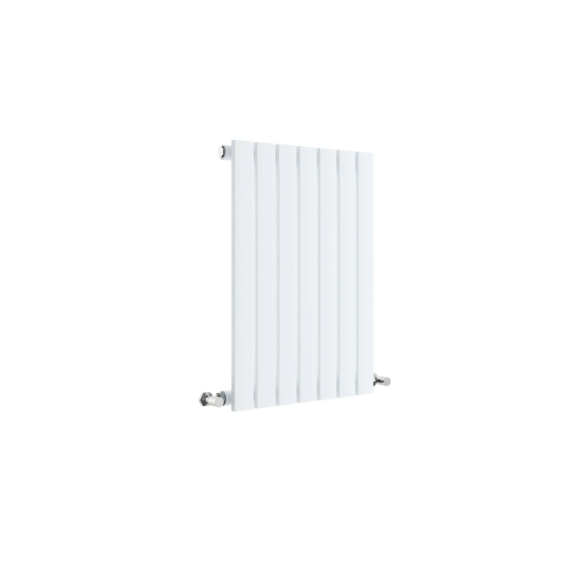 Nuie Sloane Horizontal Single Panel Radiator 600 x 412 - Satin White - Image 2