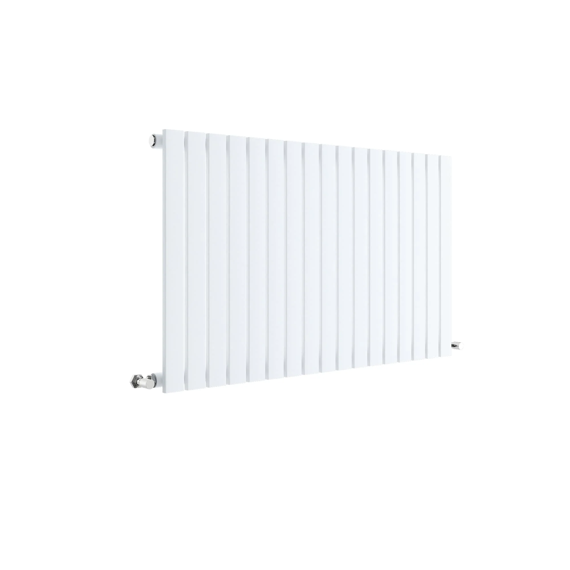 Nuie Sloane Horizontal Single Panel Radiator 600 x 992 - Satin White - Image 2