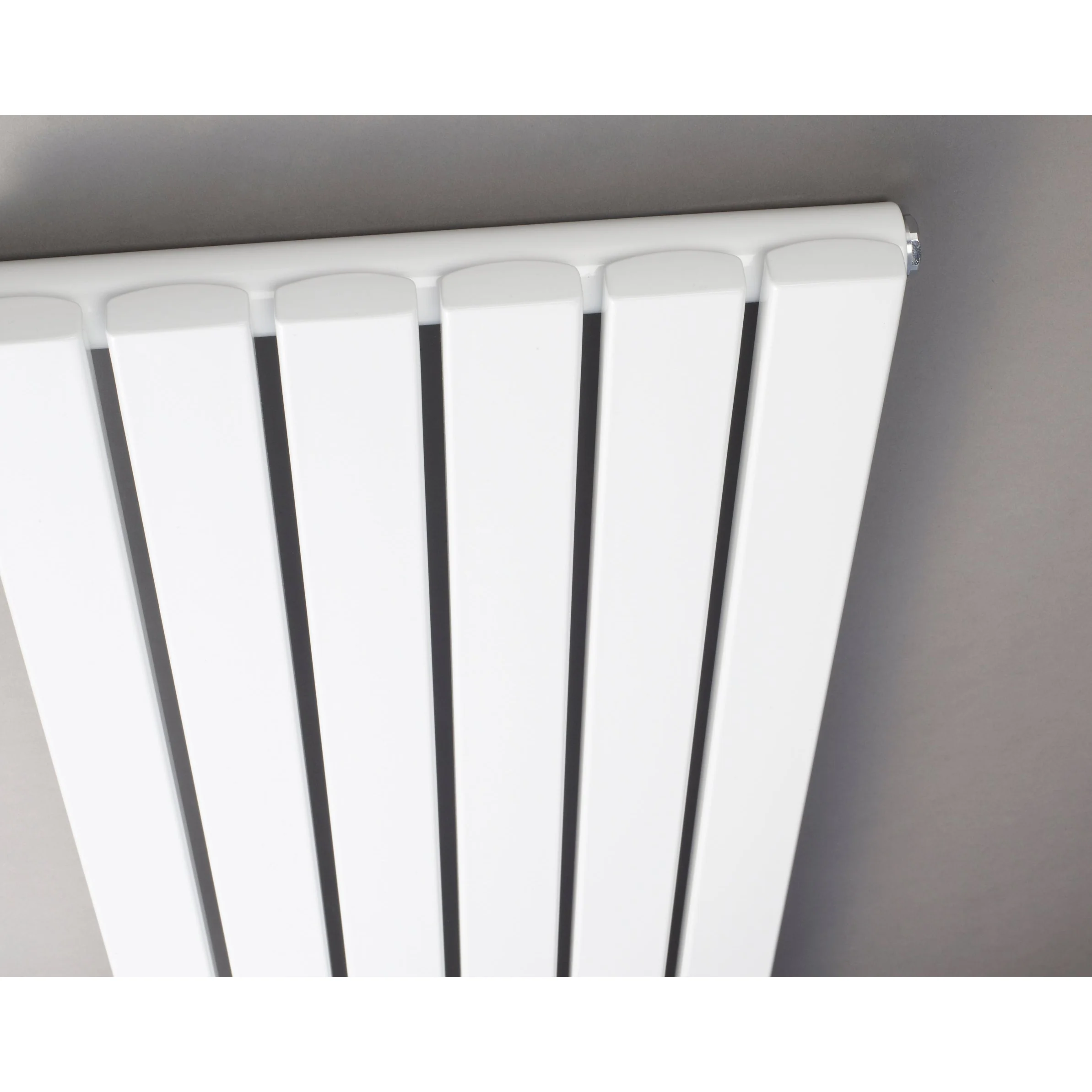 Nuie Sloane Single Panel Designer Radiator 1800 x 354 - Satin White - Image 2
