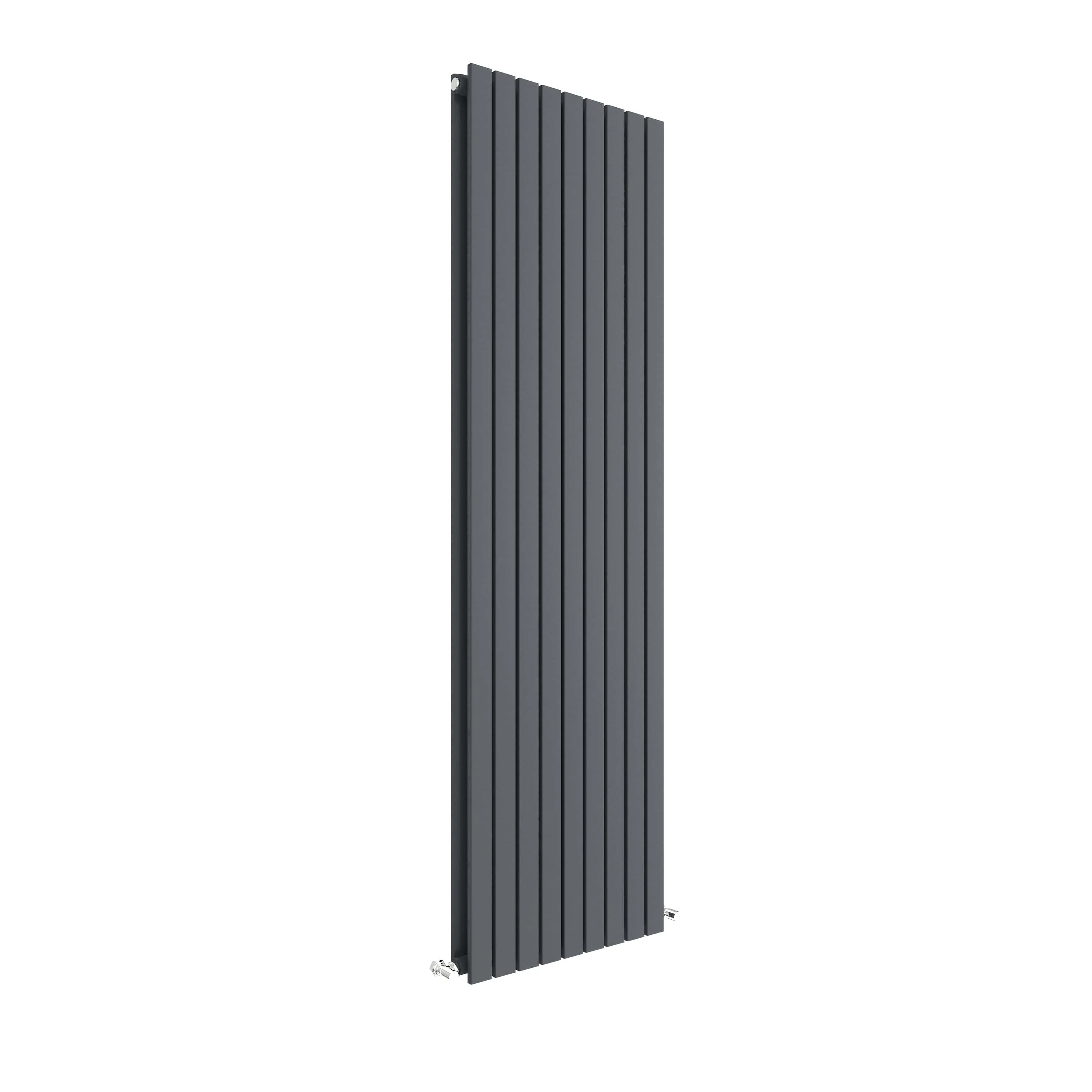 Nuie Sloane Double Panel Designer Radiator 1800 x 528 - Anthracite - Image 2