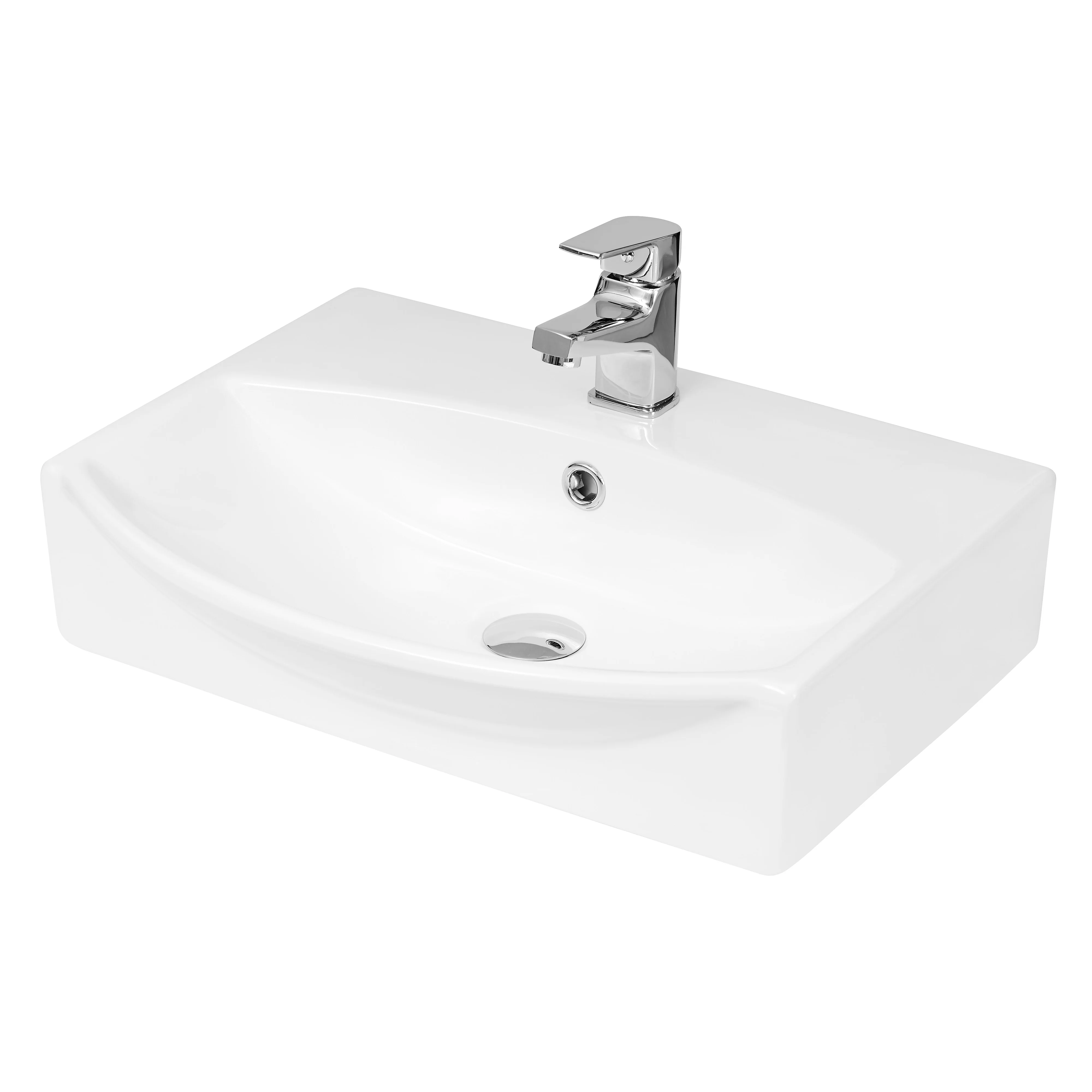 Nuie Wall Hung Vessel - White - NBV164