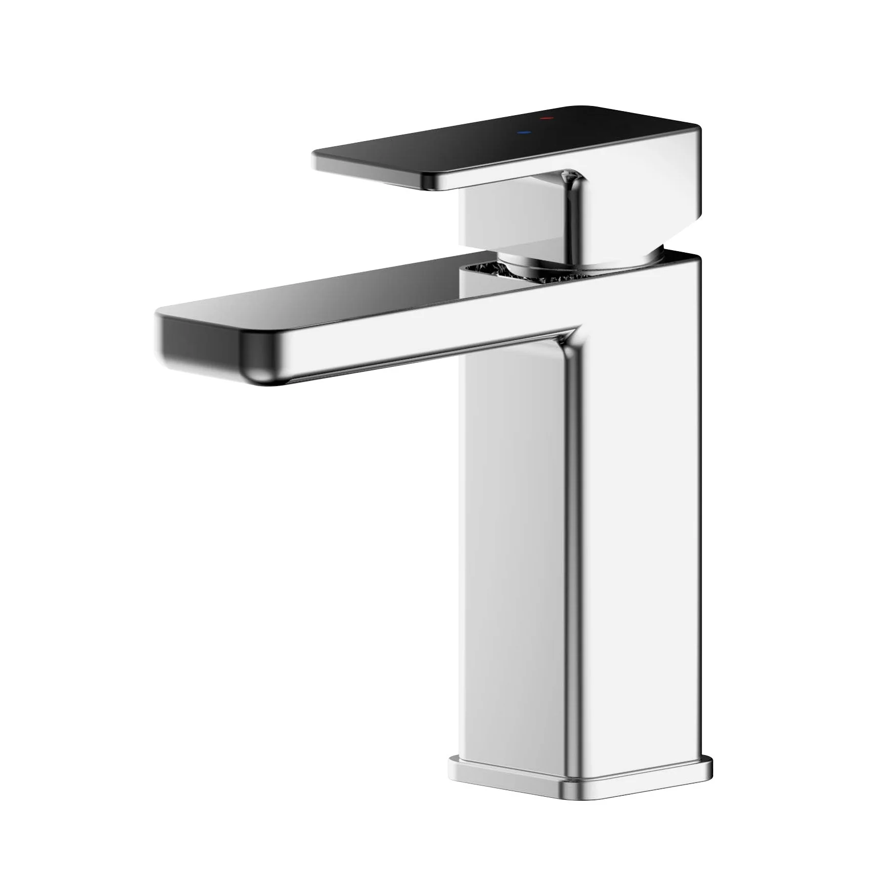 Nuie Windon Eco Mono Basin Mixer With Push Button Waste - Chrome