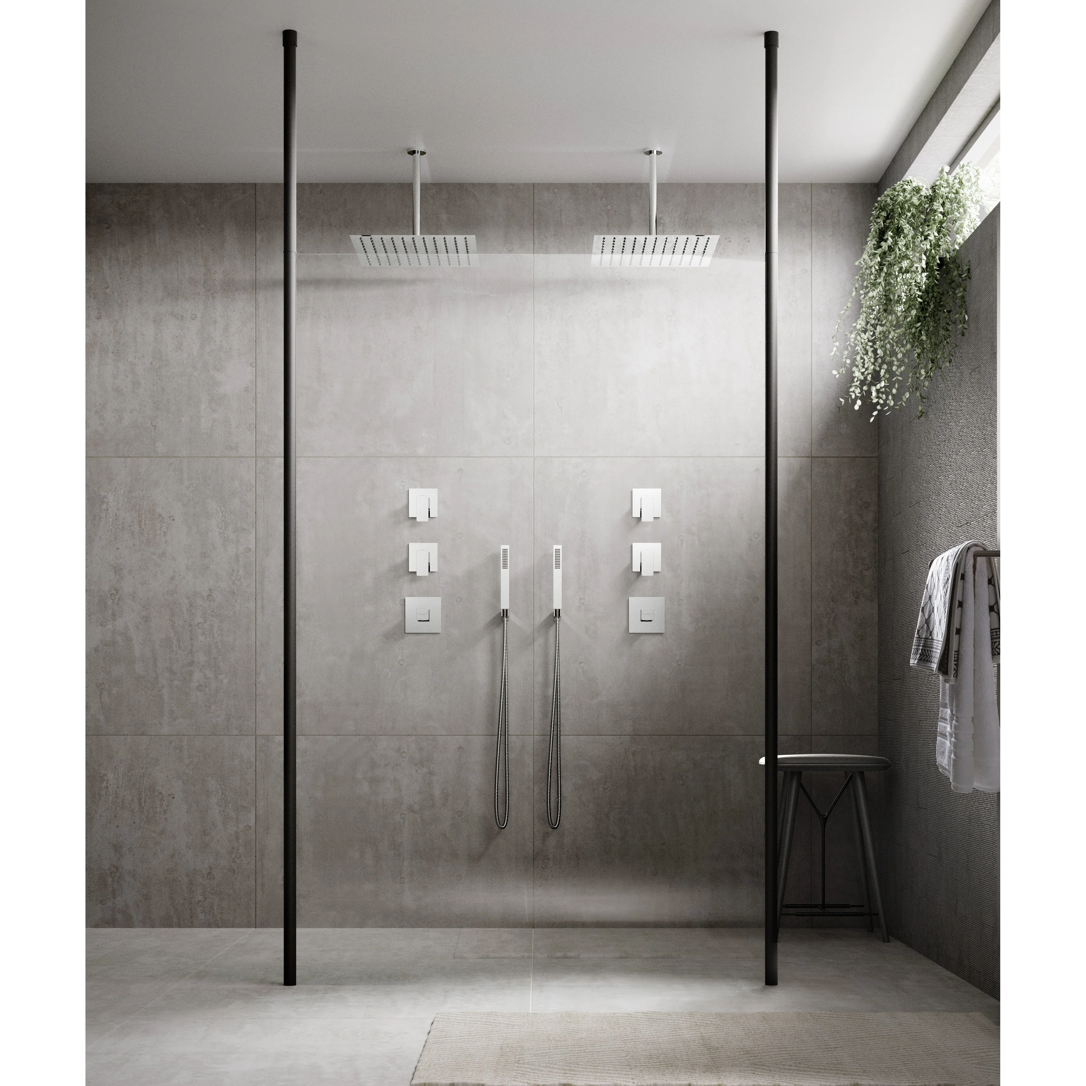 Nuie Windon  Manual Shower Valve - Chrome - Image 2
