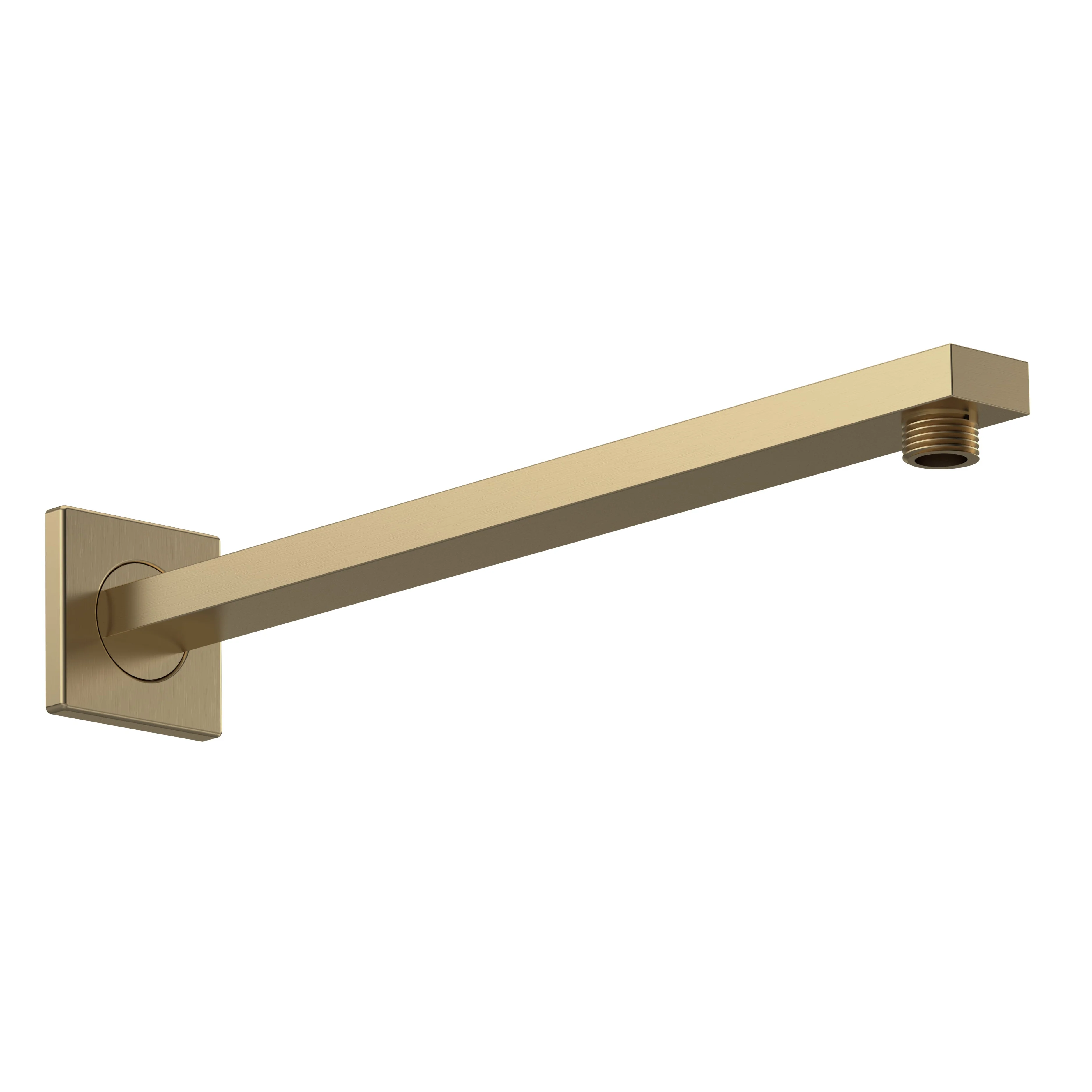 Nuie Windon Thermostatic Concealed shower Valve with Fixed Shower Head & Arm - Brushed Brass - Image 3