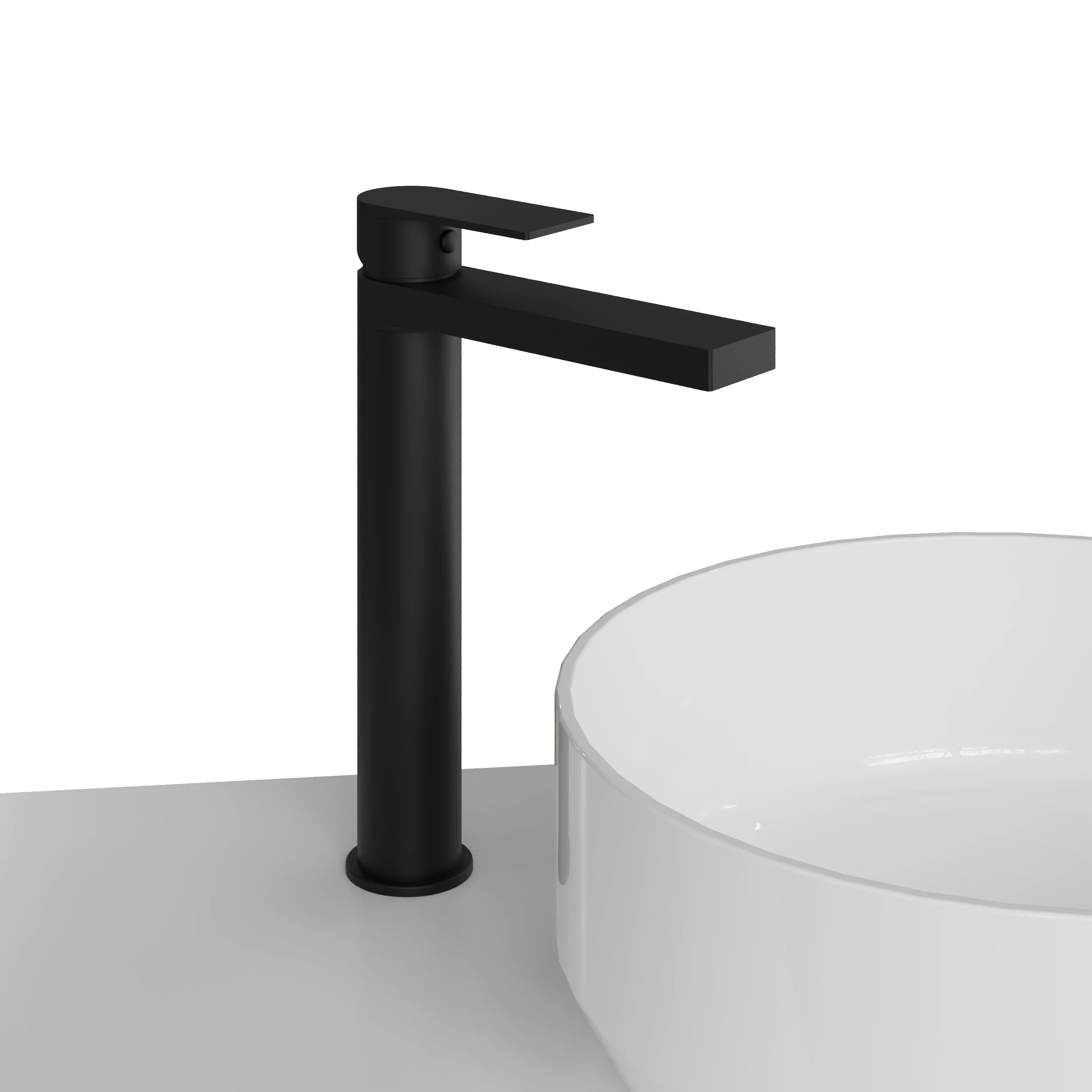 OAKLEY - Black Tall Mono Basin Mixer Tap - Image 4