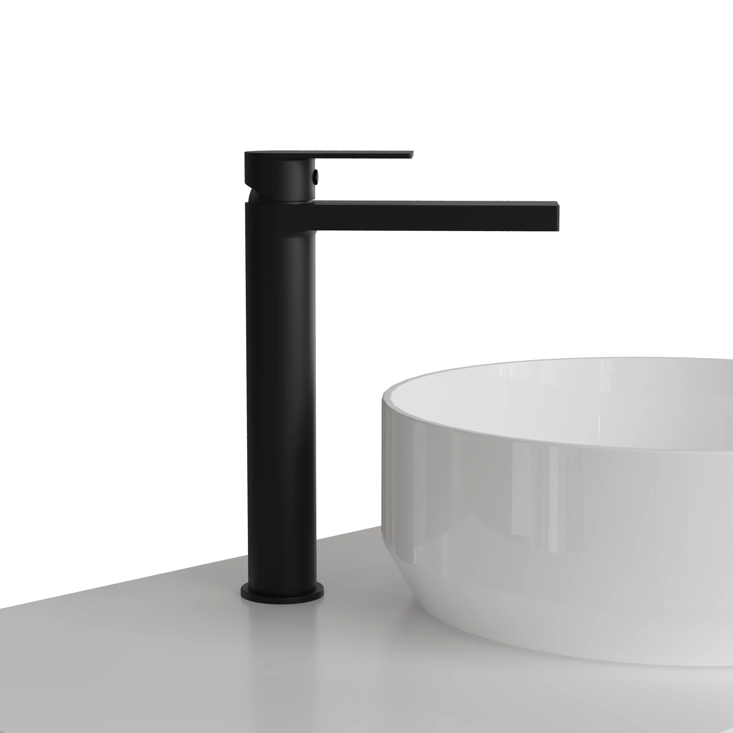 OAKLEY - Black Tall Mono Basin Mixer Tap - Image 5