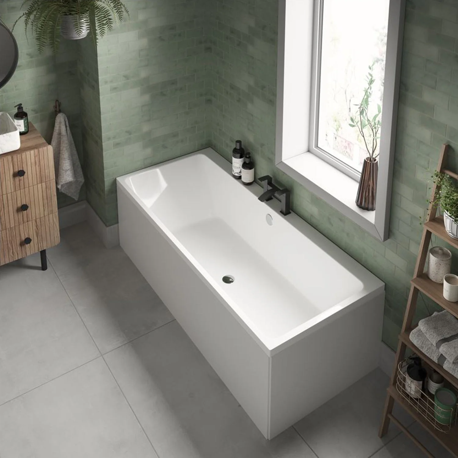 Owen & Oakes Select Double Ended 8 Jet Bath - 1800 x 800mm - Image 2