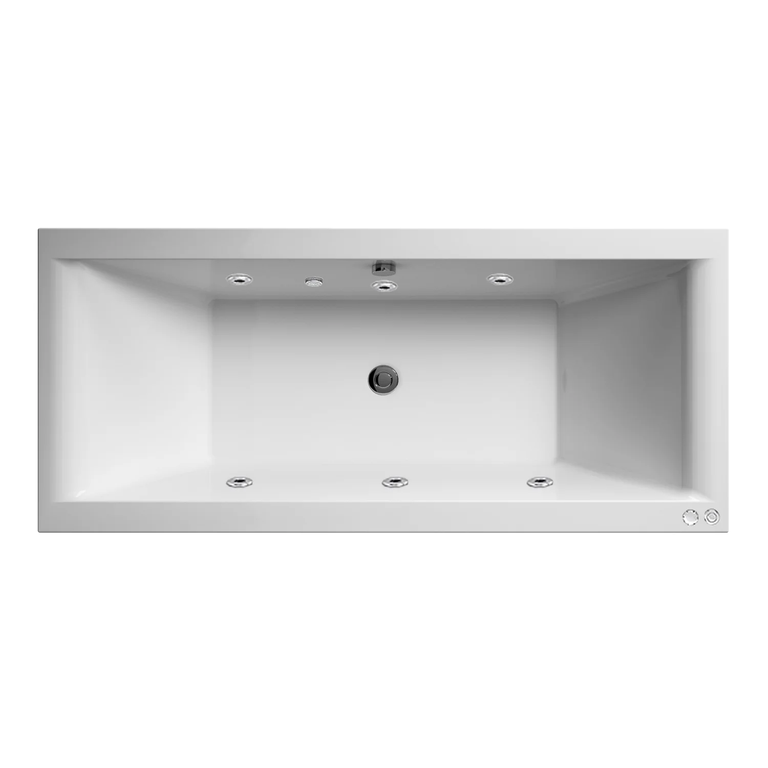 Quadra 1700 x 700 Whirlpool & Hydrotherapy Spa Bath - Image 2