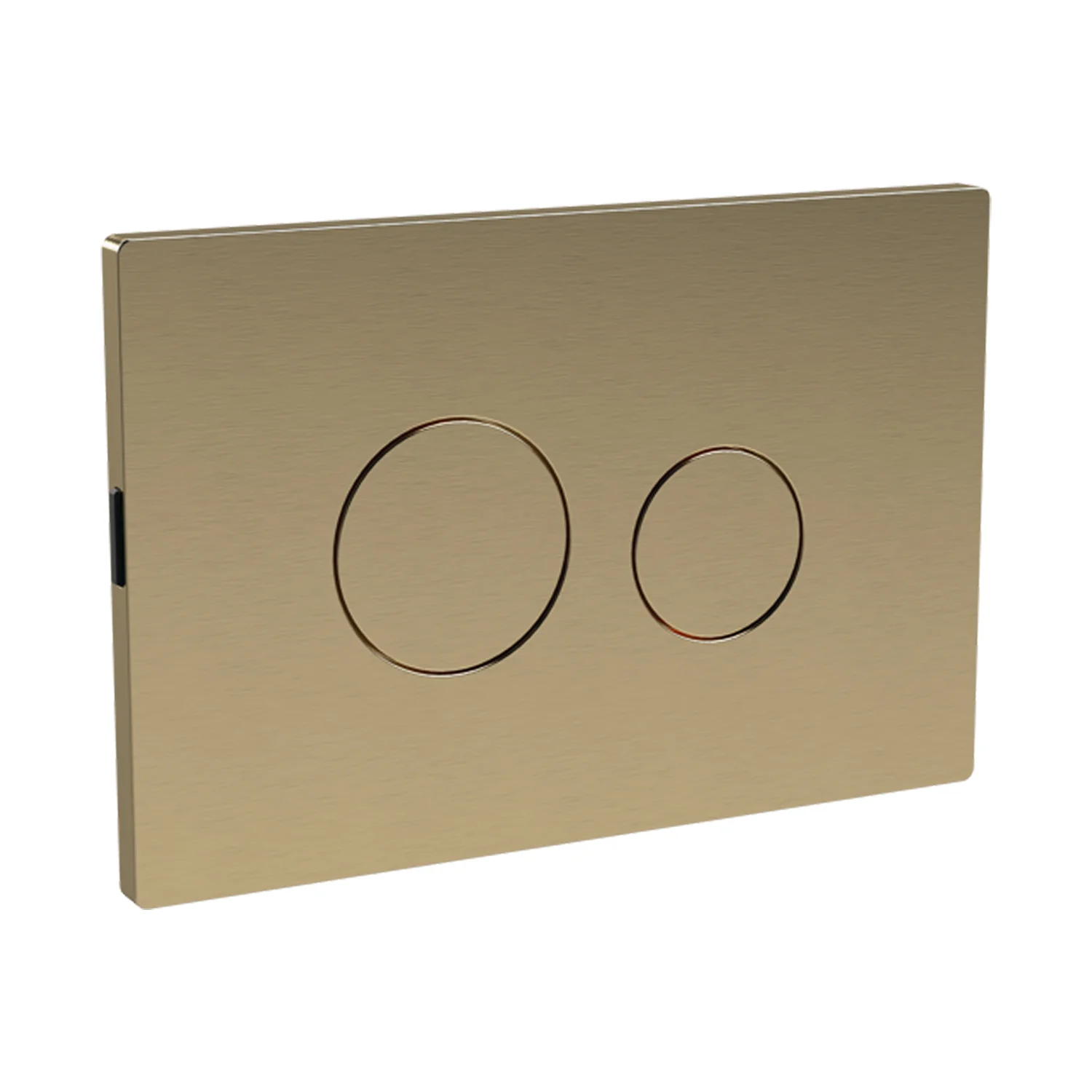Pneumatic Dual Flush Plate - Brushed Brass