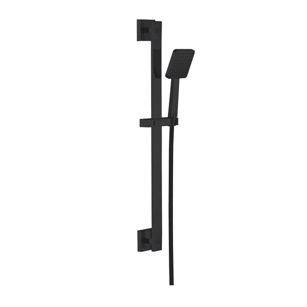 Pimlico Bath Shower Mixer with Slider Rail Kit - Black - Image 2