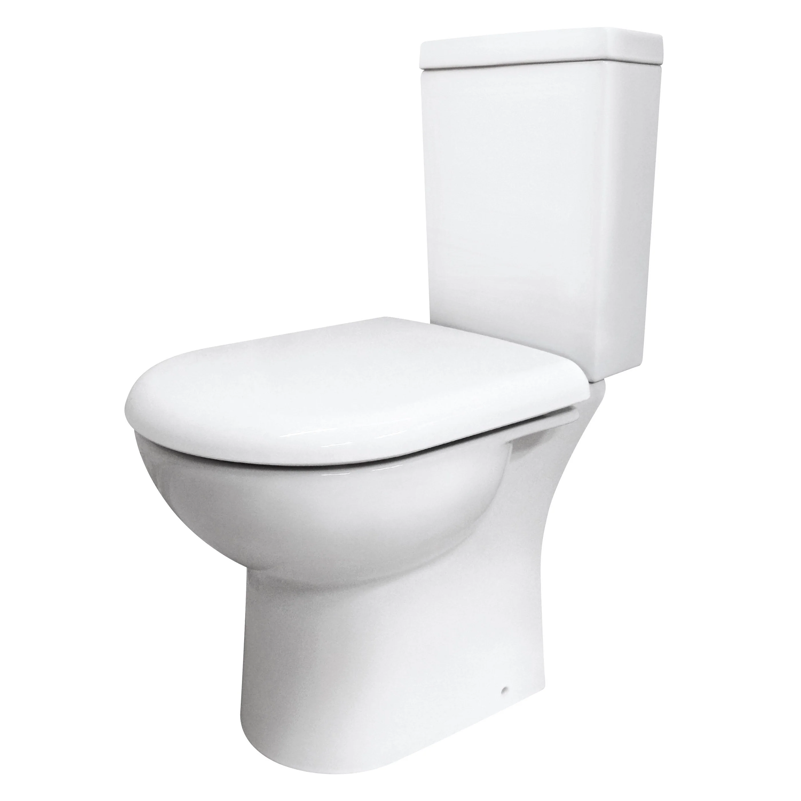 Provost Semi Flush to Wall Close Coupled Toilet & 520mm Semi Pedestal Basin - Image 2