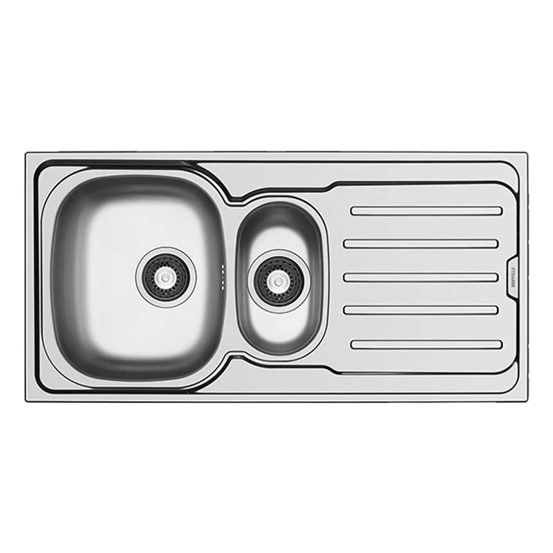 Pyramis Vera 1000x500 1.5 Kitchen Sink Bowl & Drainer