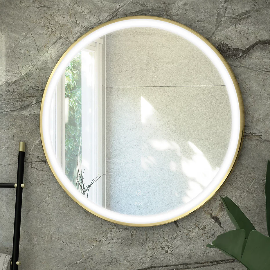 RAK Art Round LED Illuminated Mirror With Demister 800 x 800mm - Image 4