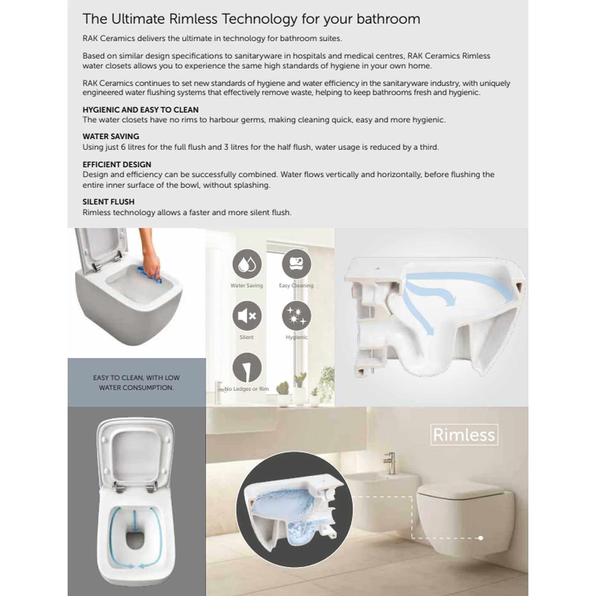 RAK Ceramics Des Close Coupled Fully Back to Wall WC - Image 3