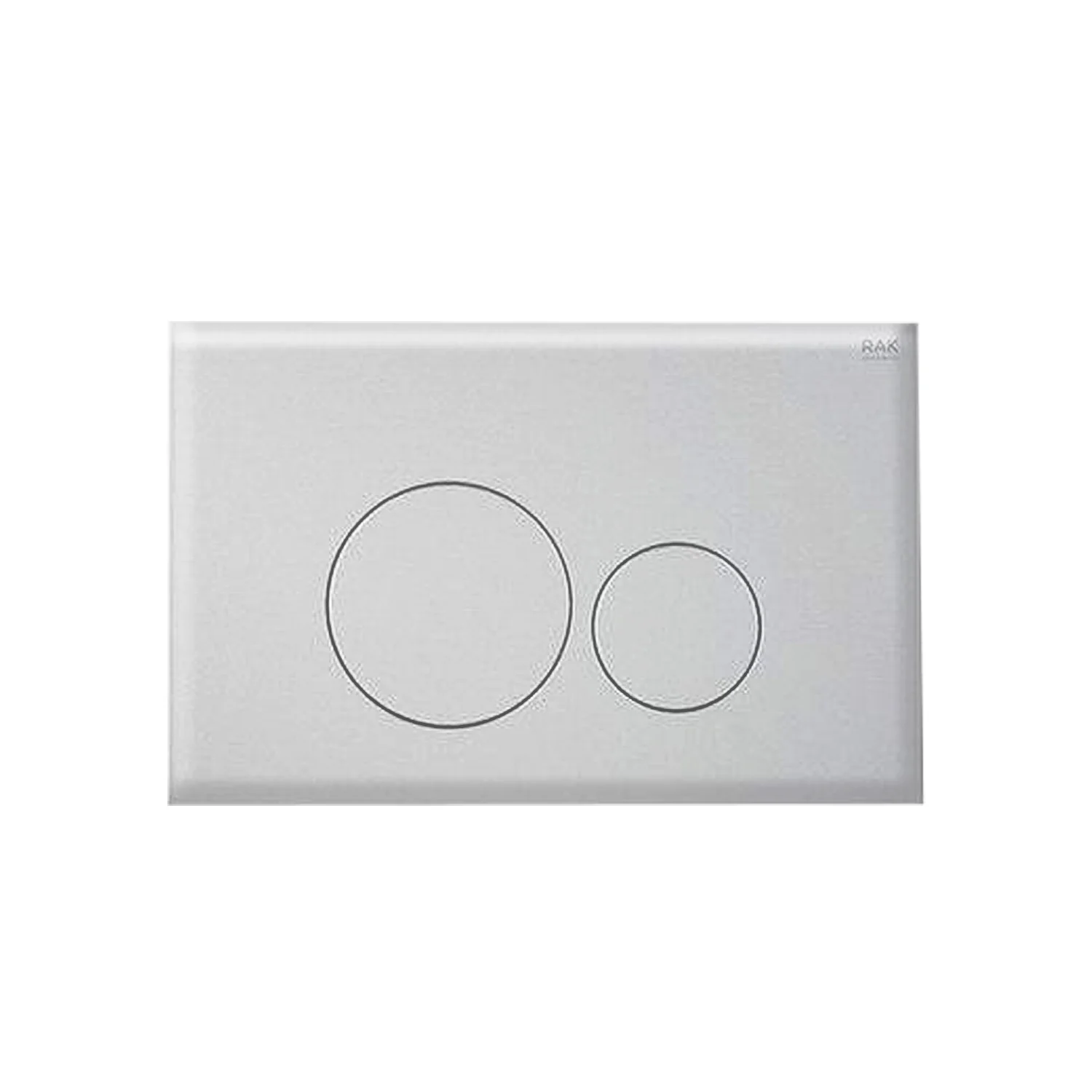RAK Ecofix Matt Chrome Round Dual Flush Plate