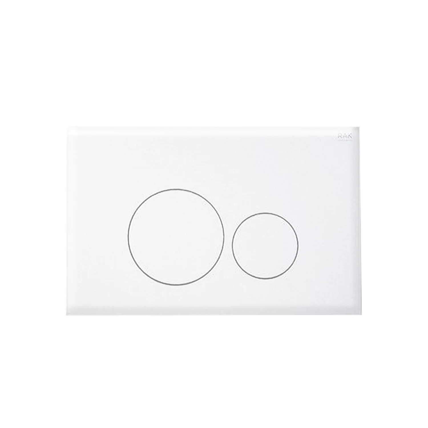 RAK Ecofix White Round Dual Flush Plate