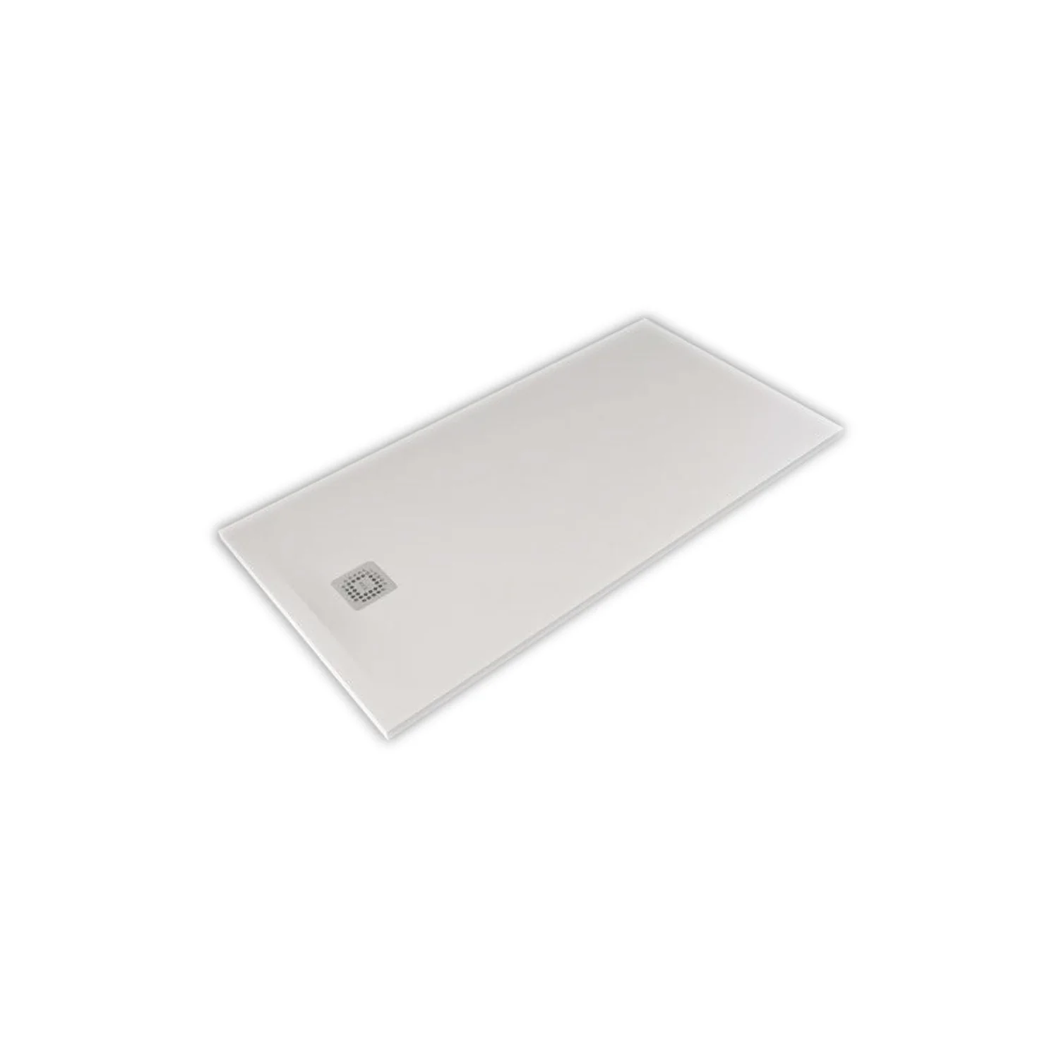 RAK Feeling Rectangular 1600 x 900mm Stone Shower Tray - Solid White
