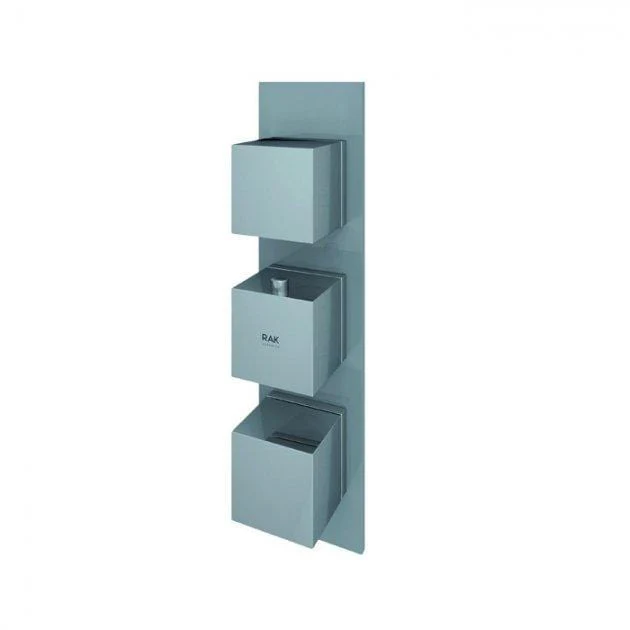 RAK Feeling Thermostatic Square Dual Outlet Concealed Shower Valve - Image 4
