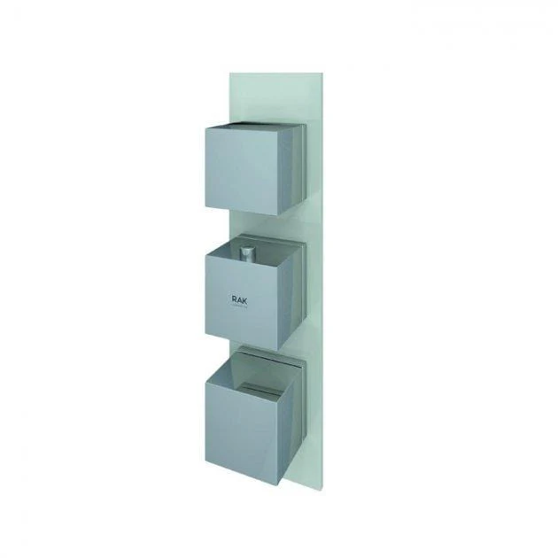 RAK Feeling Thermostatic Square Dual Outlet Concealed Shower Valve - Image 5