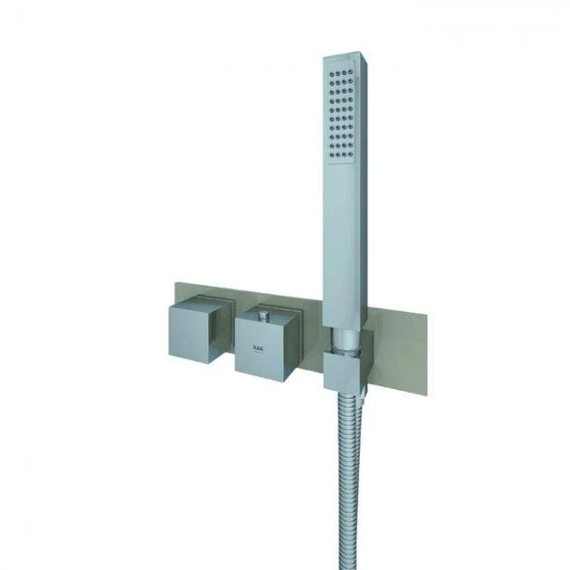RAK Feeling Thermostatic Square Dual Outlet Concealed Shower Valve with Handset - Image 3