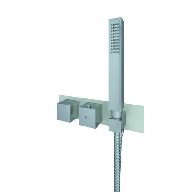 RAK Feeling Thermostatic Square Dual Outlet Concealed Shower Valve with Handset - Image 5