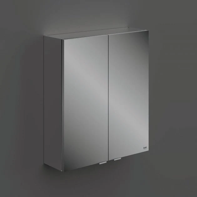 RAK Joy 2-Door Wall Hung Mirror Cabinet 600mm Wide