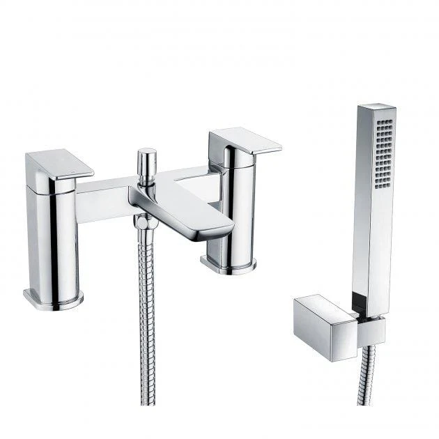 RAK Moon Chrome Bath Shower Mixer Tap Deck Mounted