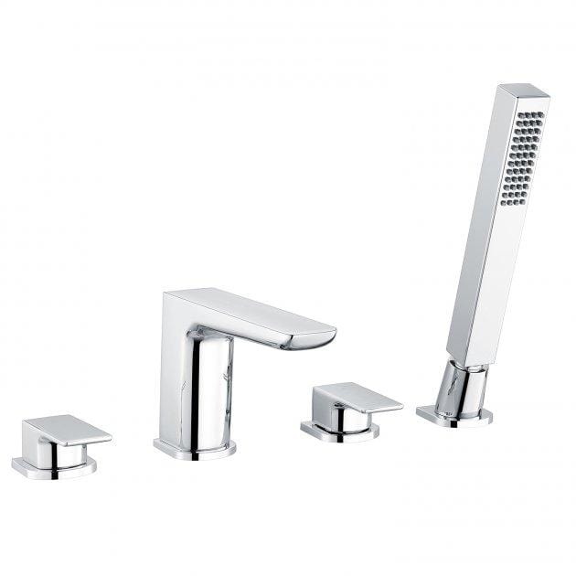 RAK Moon Deck Mounted 4-Hole Bath Shower Mixer Tap