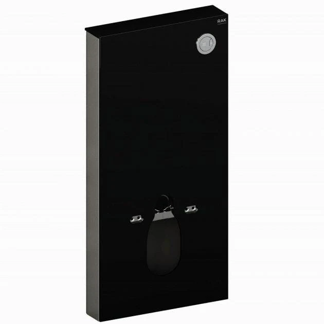 RAK Obelisk Ultra-Slim 500mm Back to Wall WC Unit - Black