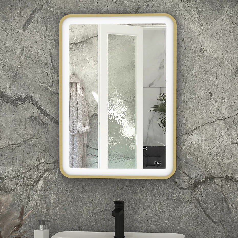 RAK Picture Soft LED Illuminated Mirror with Demister - 600 x 800mm - Image 4