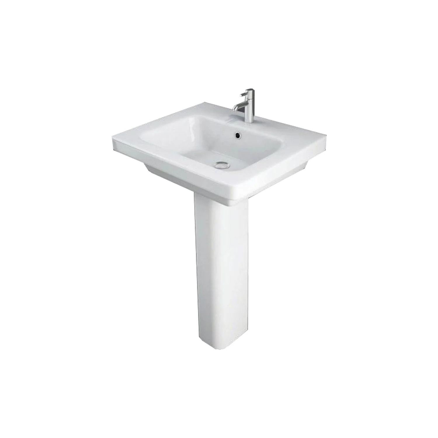 RAK Resort 1 Tap Hole 550mm Basin & Full Pedestal
