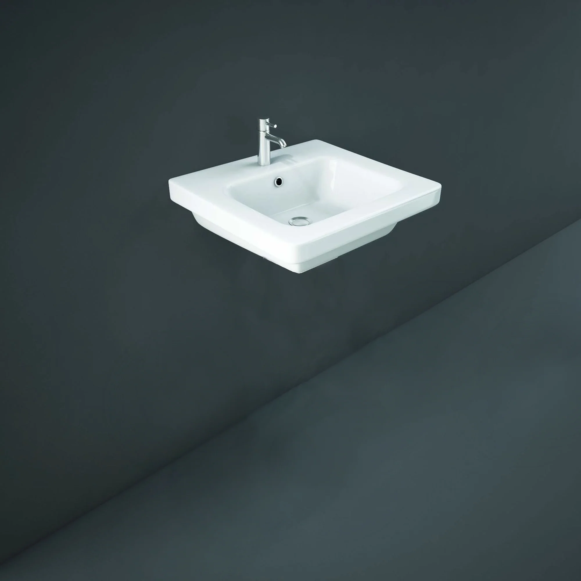RAK Resort 500mm Single Drawer Basin Unit & Basin - Matt Mushroom - Image 2