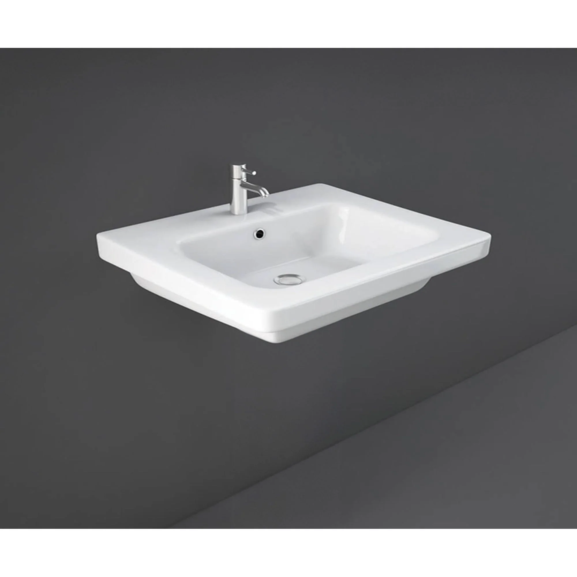 RAK Resort 650mm Floor Standing Basin Unit & Basin - Demin Blue - Image 2