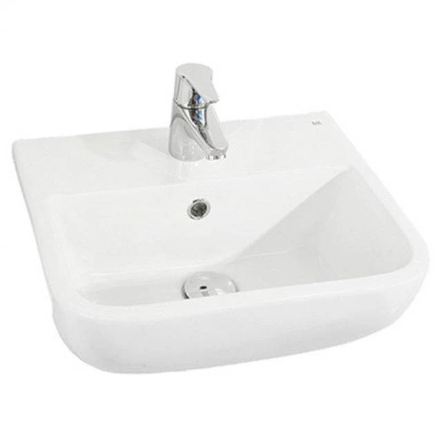 RAK Series 600 Semi-Recessed Basin 420mm - 1 Tap Hole - Image 2