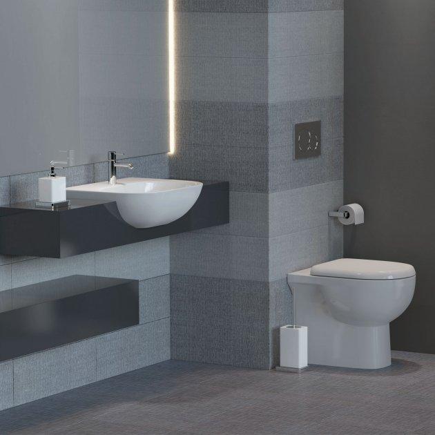 RAK Tonique Semi-Recessed Basin 520mm 1 Tap Hole - Image 2