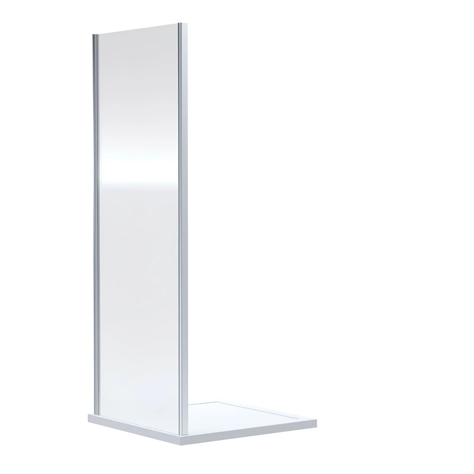 Ralus6 Frameless Side Panel 1850 x 760mm - Chrome